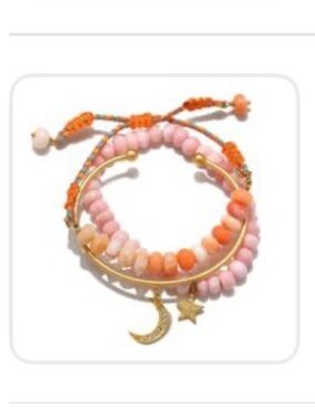 Sequin NYC Tahiti Celestial Moon Star Bracelet Set